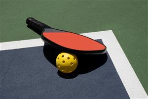 Pickleball Paddle and Ball