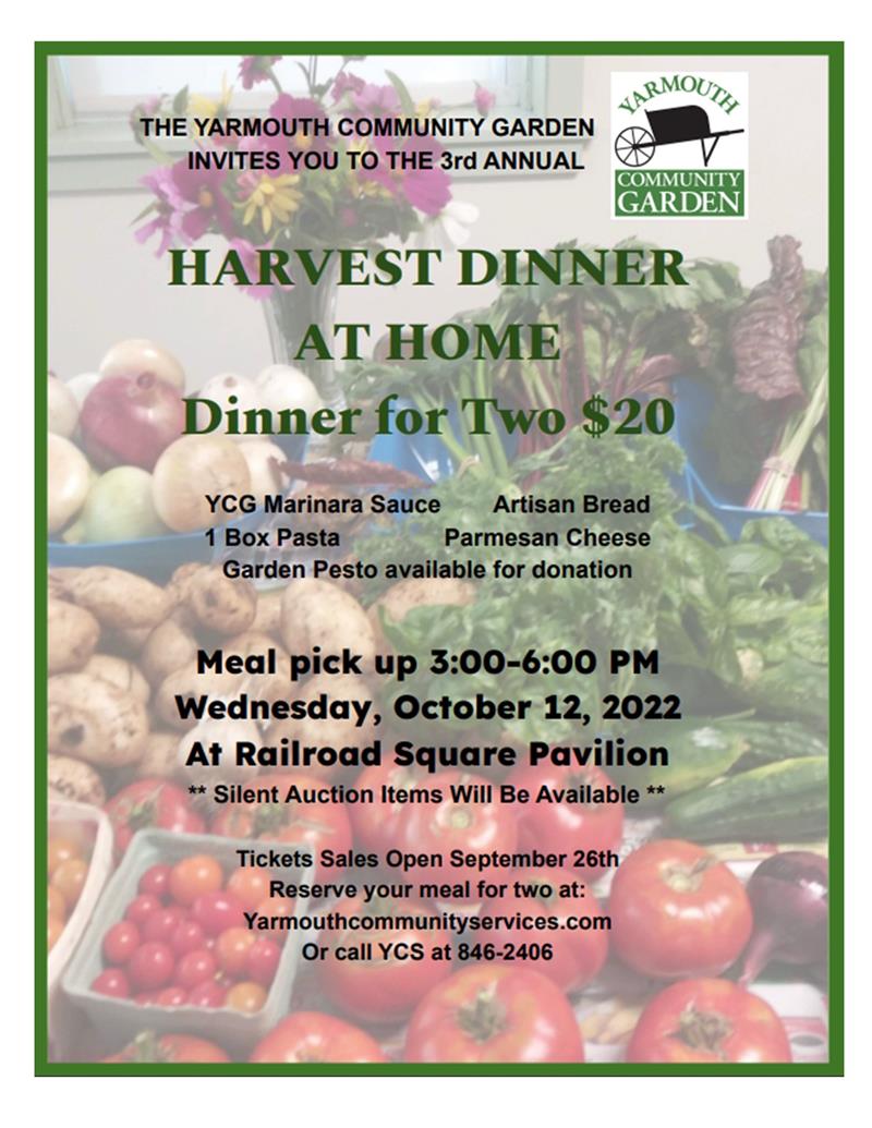 2022 Harvest Dinner flyer