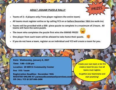 Adult Jigsaw Puzzle Rally 2027 Adult Jigsaw Puzzle Rally 2027