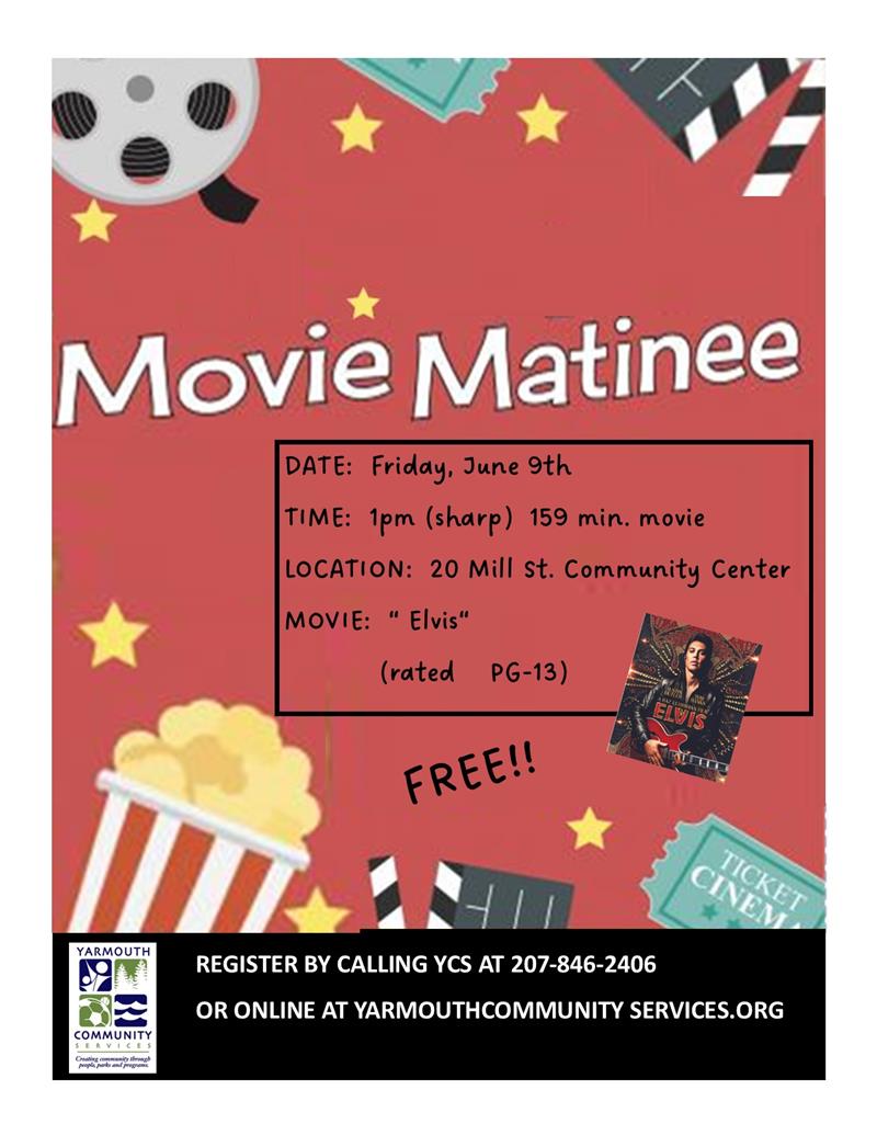 Yarmouth Parks Recreation Community Services Movie Matinee Elvis yarmouth-parks-recreation-community-services-movie-matinee-elvis